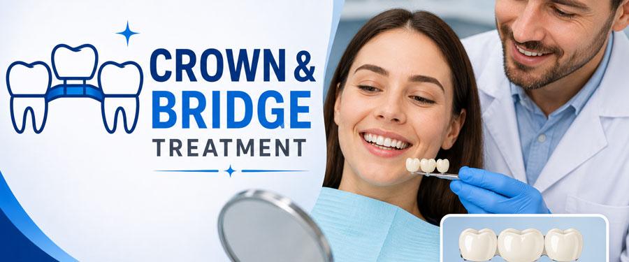Crown & Bridge Treatment in Dwarka Crown & Bridge Treatment