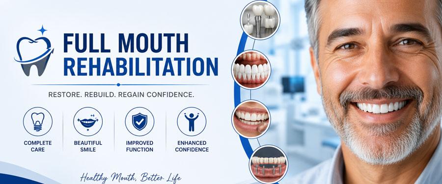 Full Mouth Rehabilitation in Dwarka Full Mouth Rehabilitation