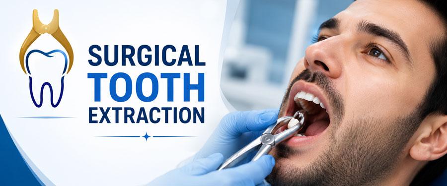 Surgical Tooth Extraction in Dwarka Surgical Tooth Extraction